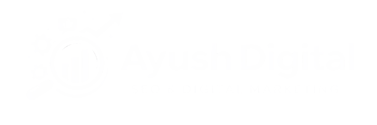 ayush digital white logo